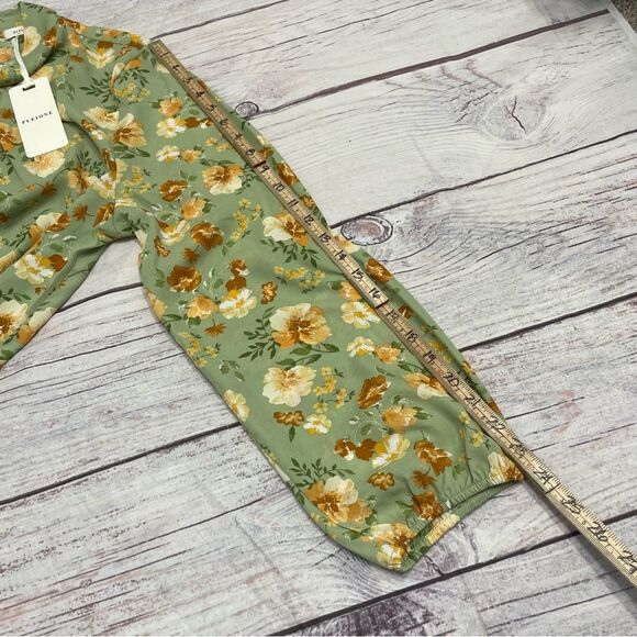 NWT Pleione Green Floral Loose Lightweight Blouse Size XL - Picture 6 of 9